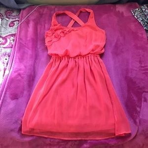 Pretty casual pink dress